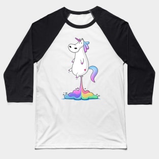 Rainbow Unicorn With Heart LGBT Pride Baseball T-Shirt